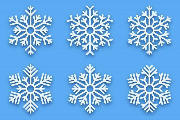 3d papercut decoratieve sneeuwvlokken