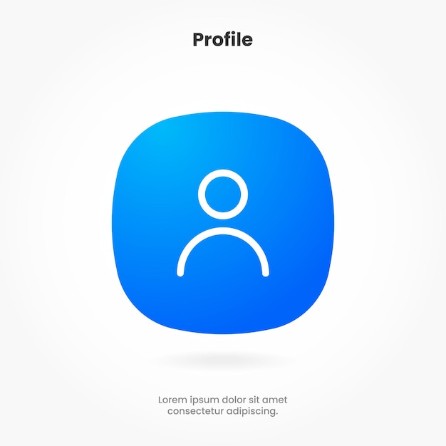 3d people, person, user profile icon, profile picture sign, contacts icon for ui ux, mobile app, ui