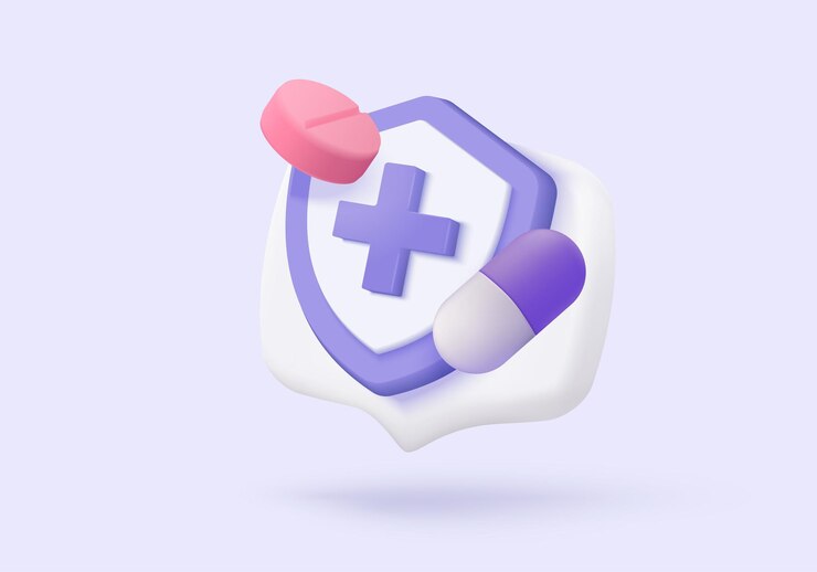 Vector 3d 약국 약물 아이콘 표지판은 의료에 대한 최소한의 응급 처치 및 건강 관리의 만화입니다 3d 의료 아이콘 터 렌더 일러스트레이션