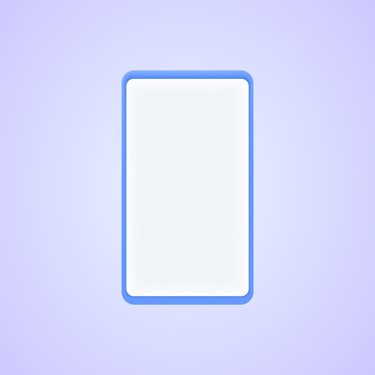 Vector 3d phone mock up realistic icon vector concept