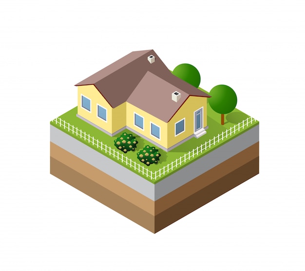 3D-pictogram ecologische natuurlijke