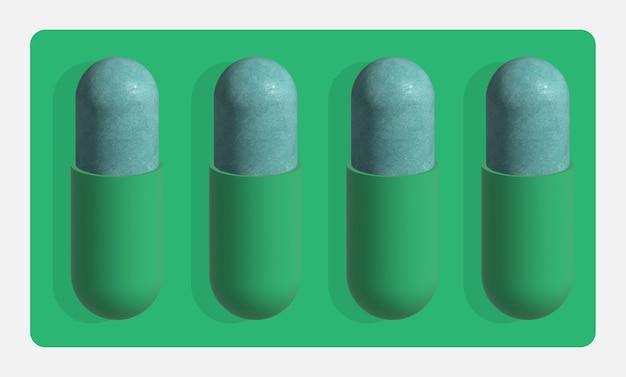 Vector 3d pills design