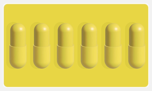 Vector 3d pills design