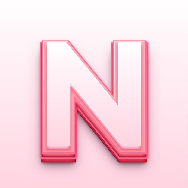 3d ピンクの背景に書かれた文字