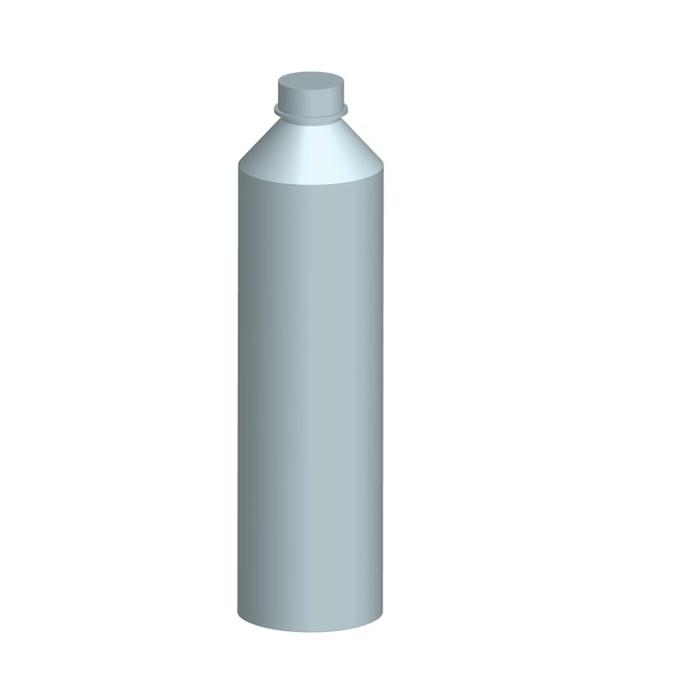 Вектор 3d векторная иллюстрация пластиковой бутылки