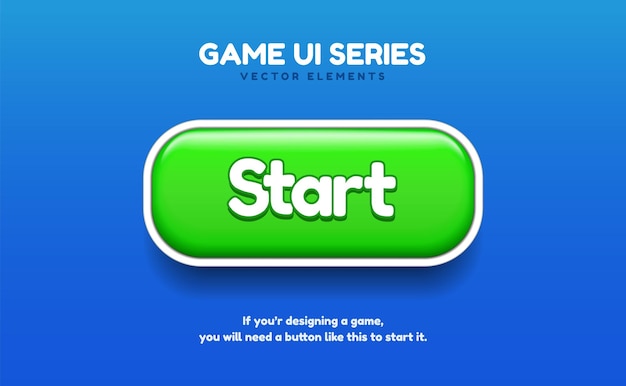 3d play or start button like bubble or candy for mobile game, app, ui ux. start sign. play symbol