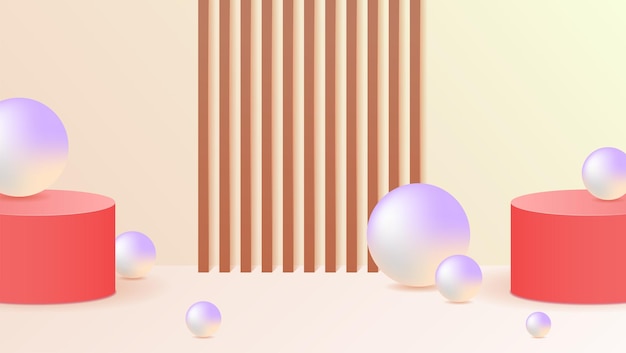 3d podium abstracte geometrische achtergrond voor e-commerce