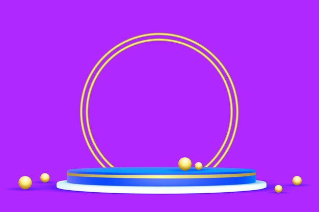 3D подиум для изделия с эффектом чистой глины