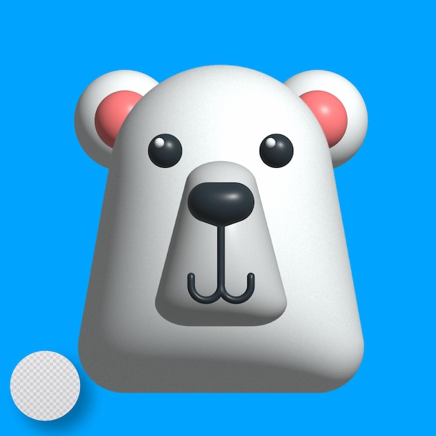 3d polar bear