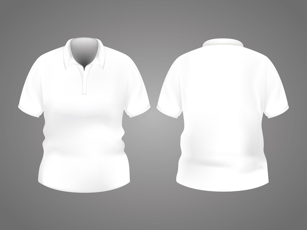3d polo white mock up