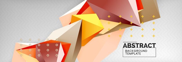 3d многоугольная форма геометрический фон треугольный современная абстрактная композиция