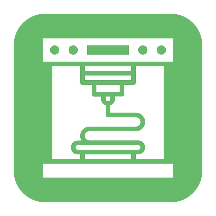 Vector 3d printer icon vector image can be used for printing