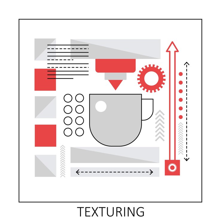 Vector 3d printer texturing