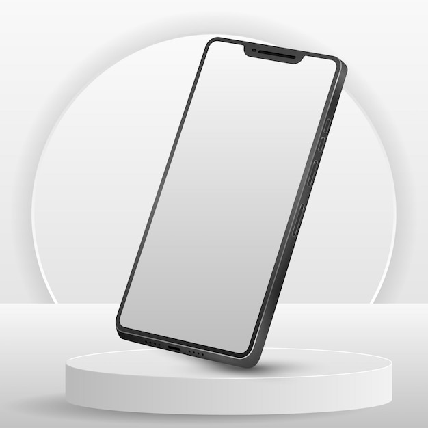 3D Мокап Продукта Иллюстрация Мобильного Телефона