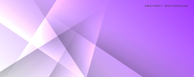 Vector 3d purple white geometric abstract background overlap layer on bright space with cutout effect