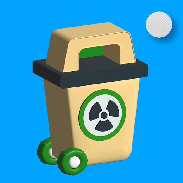 3D radioactive garbage collector