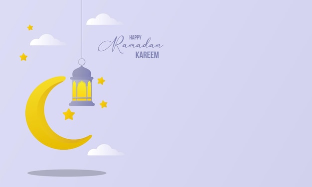 3D Ramadan Kareem met ruimte islamitische achtergrond