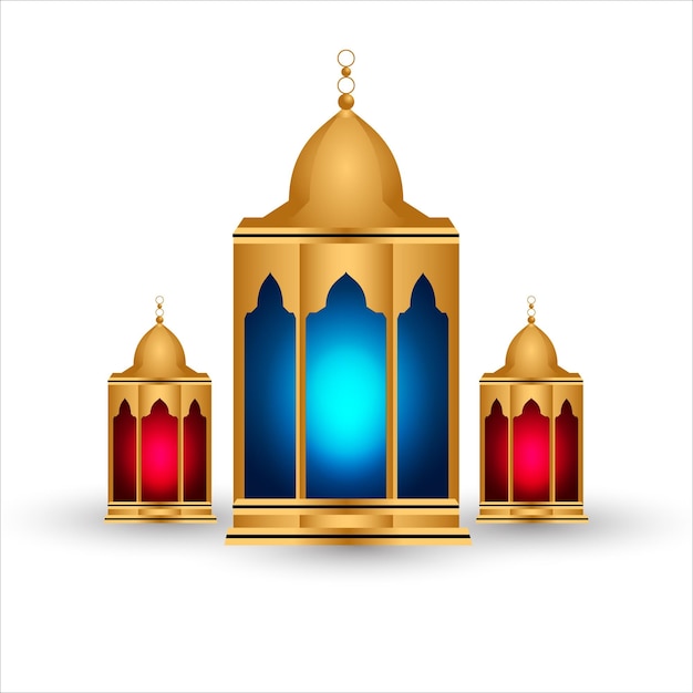 3d ramadan kareem or ramadhan lantern islamic shab e barat eid mubarak transparent background