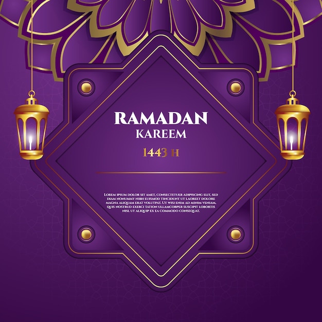 Vector 3d ramadan sociale media voorbladsjabloon gratis vector