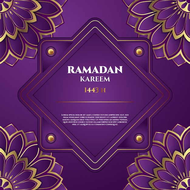 Vector 3d ramadan sociale media voorbladsjabloon premium vector