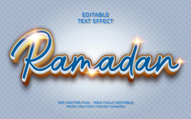 3d ramadan text effect editable text style