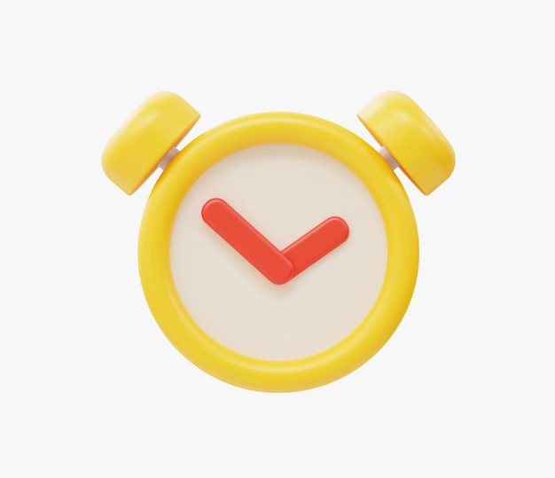 3d Realistic Alarm Clock vector illustration