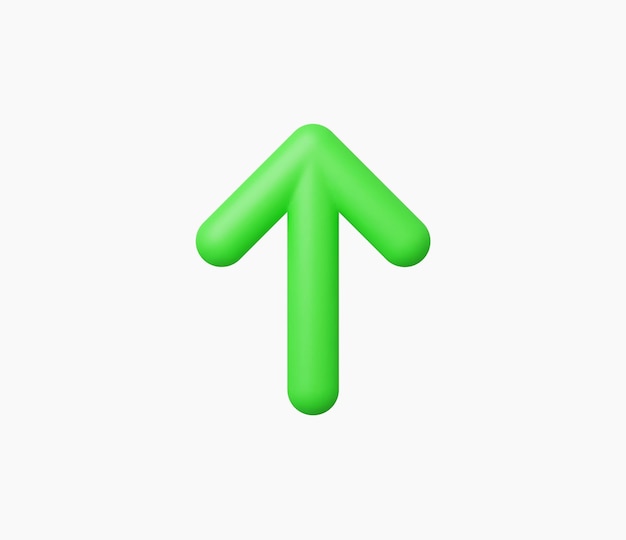 3d realistic arrow icon vector illustration
