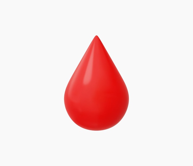 Vector 3d realistic blood icon vector illustration