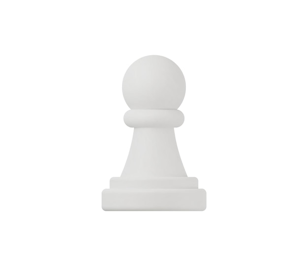 Premium Vector  Realistic chess piece 3d pawn on a black and