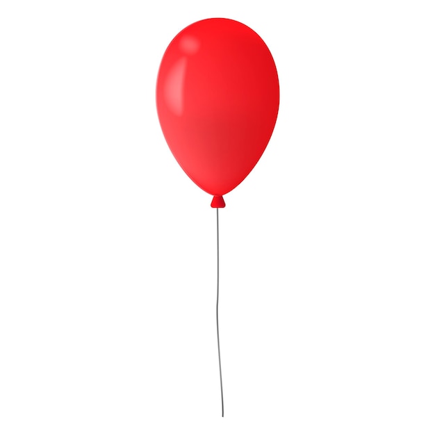 3d реалистичная красочная иллюстрация праздника воздушного шара летающего глянцевого воздушного шара, изолированного на белом фоне векторной иллюстрации