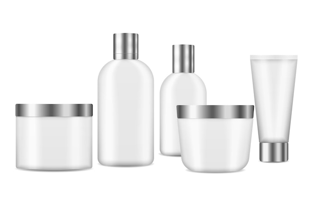 3d реалистичный макет косметической упаковки Бутылки и контейнеры для косметических продуктов Бутылка-распылитель Вектор