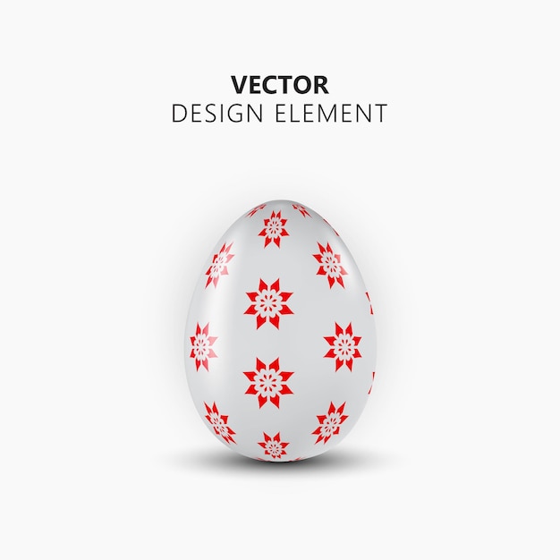 Vector 3d realistic easter egg.