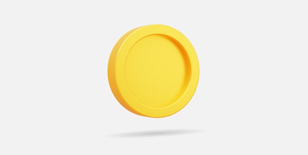 Vector 3d realistic gold coin vector illustration