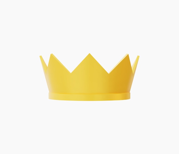 3d Realistic Golden Crown vector Illustration