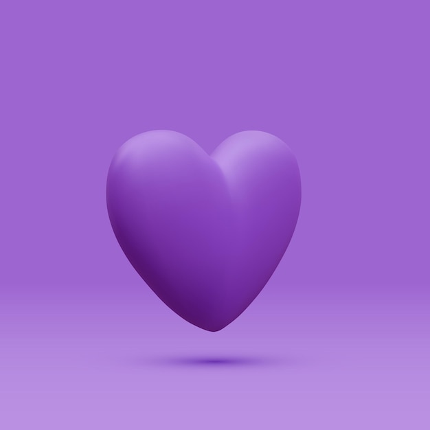 3D реалистичное сердце, изолированное на светлом фоне 3D рендеринг сердца Валентина Векторная иллюстрация