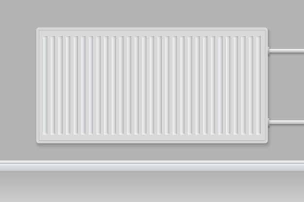 3d realistic heating battery Domestic radiator