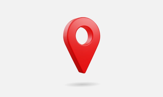 Vector 3d realistic location map pin gps pointer markers vector illustration for destination.