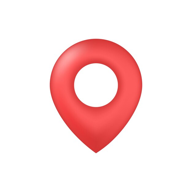 3D реалистичная карта местоположения PIN-код GPS указатели маркеры векторная иллюстрация