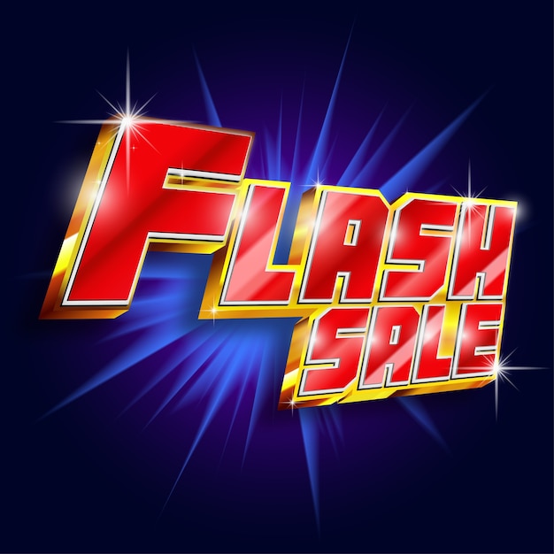 3d realistic red gold flash sale