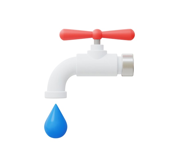 3d Realistic Save water vector illustration