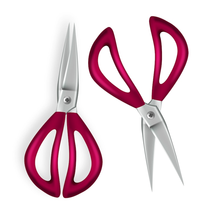 Vector 3d realistic scissor