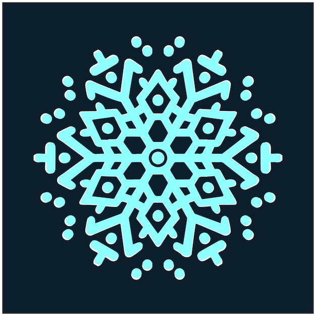 3d realistic Snowflake decoration isolated vector illustrator design download part2