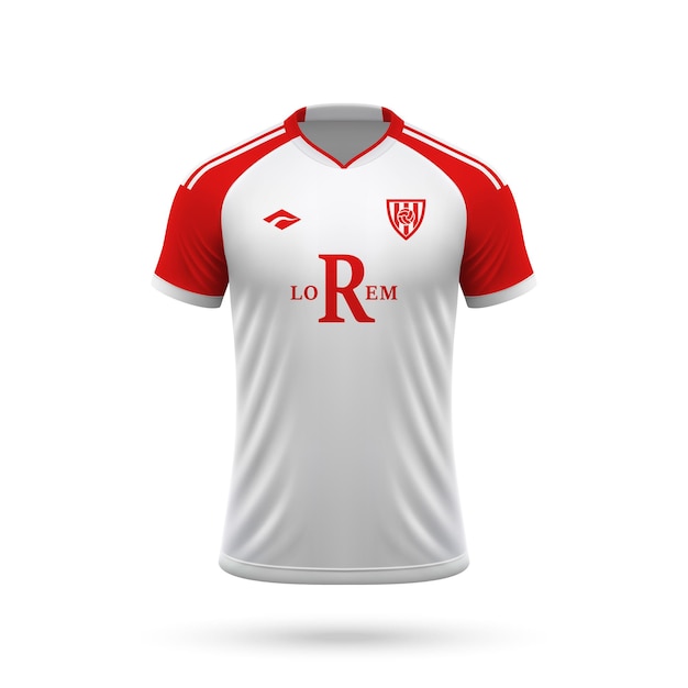 3d realistic soccer jersey shirt template football kit 2023