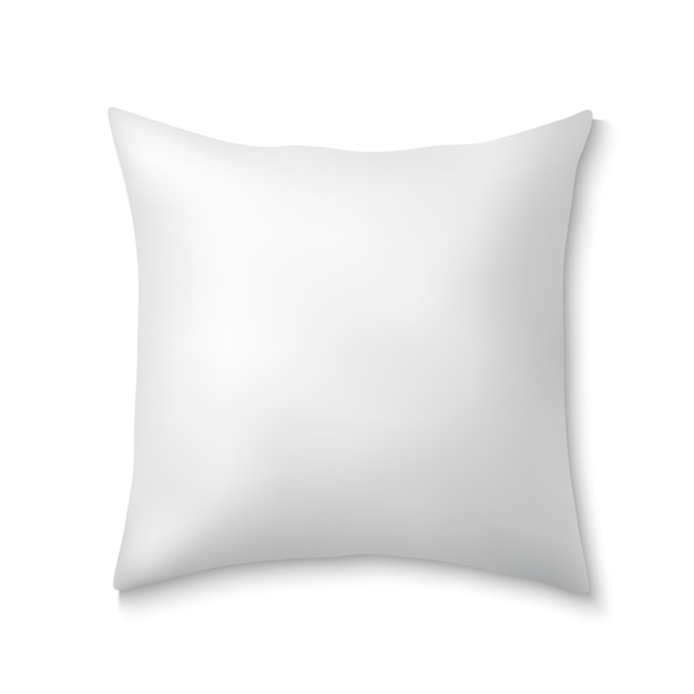 Vector 3d realistic square pillows