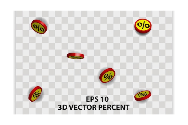 パーセントで 3 d のリアルなステッカー。赤の割引とスター バースト値札クリアランス セール。儲かる