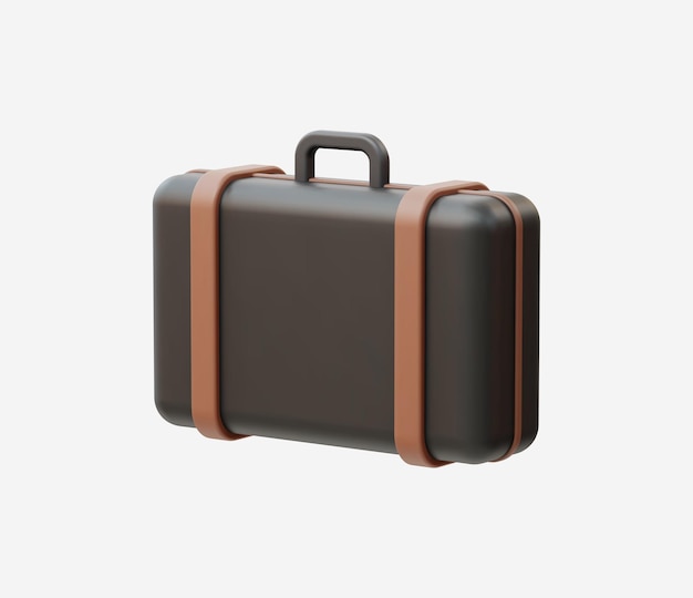 3d Realistic Suitcase vector illustration