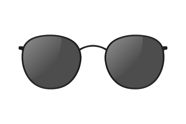 Vector 3d realistic sun glasses