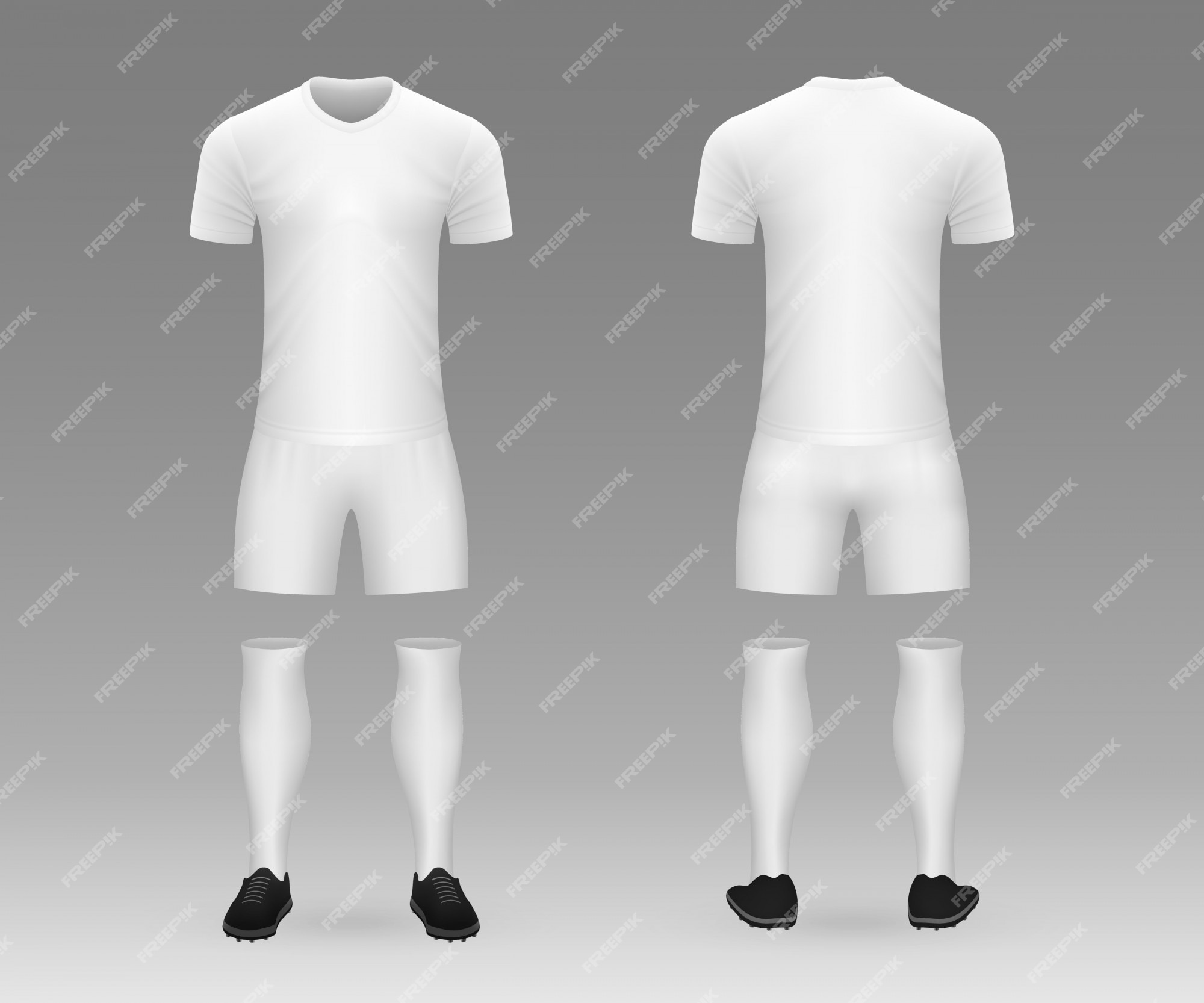 Premium Vector 3d Realistic Template Blank Soccer Kit editable-football-jersey-template