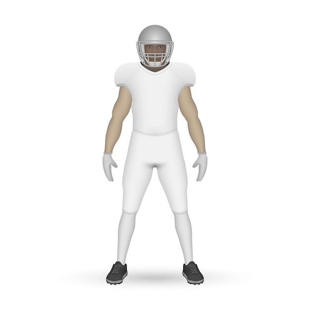 3D-realistische American football-speler