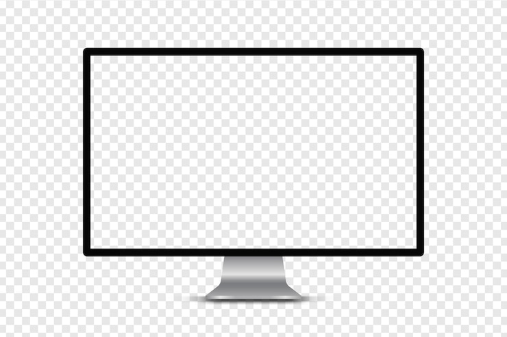 Vector 3d realistische apparaat mockup van hoge kwaliteit computer monitoren laptops tablets en mobiele telefoons elec